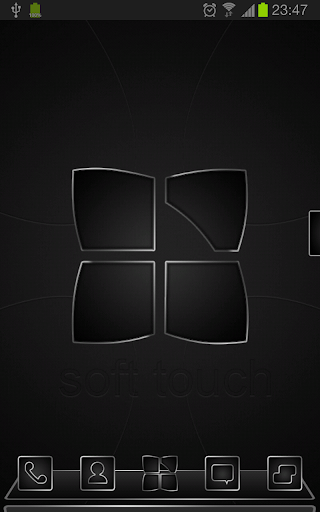 Next launcher theme Soft Black apk