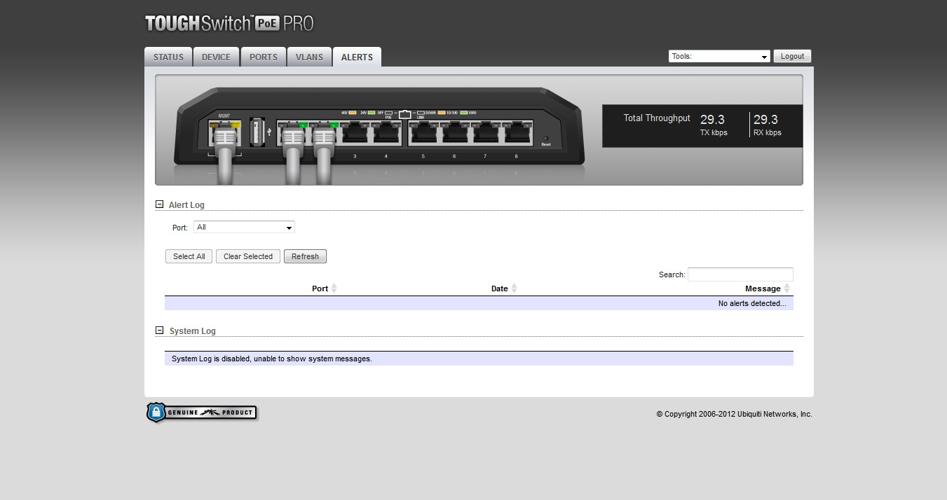 Ubiquiti  TOUCHSwitch  PoE  коммутатор