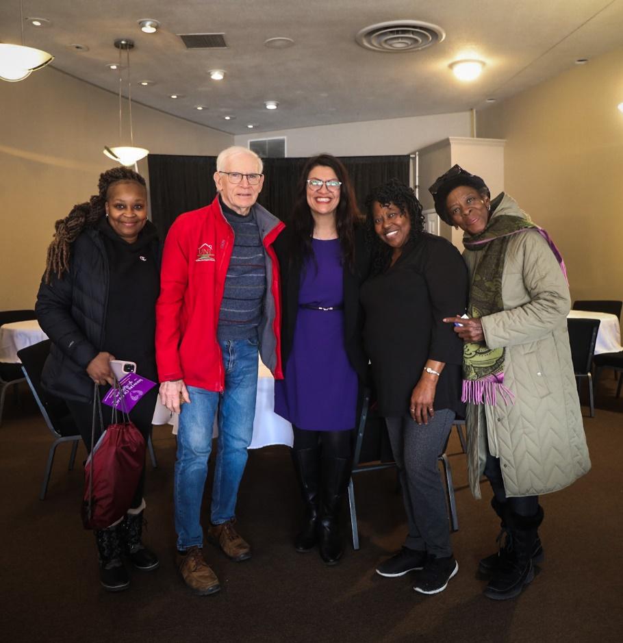 Rashida meeting constituents in the 12th