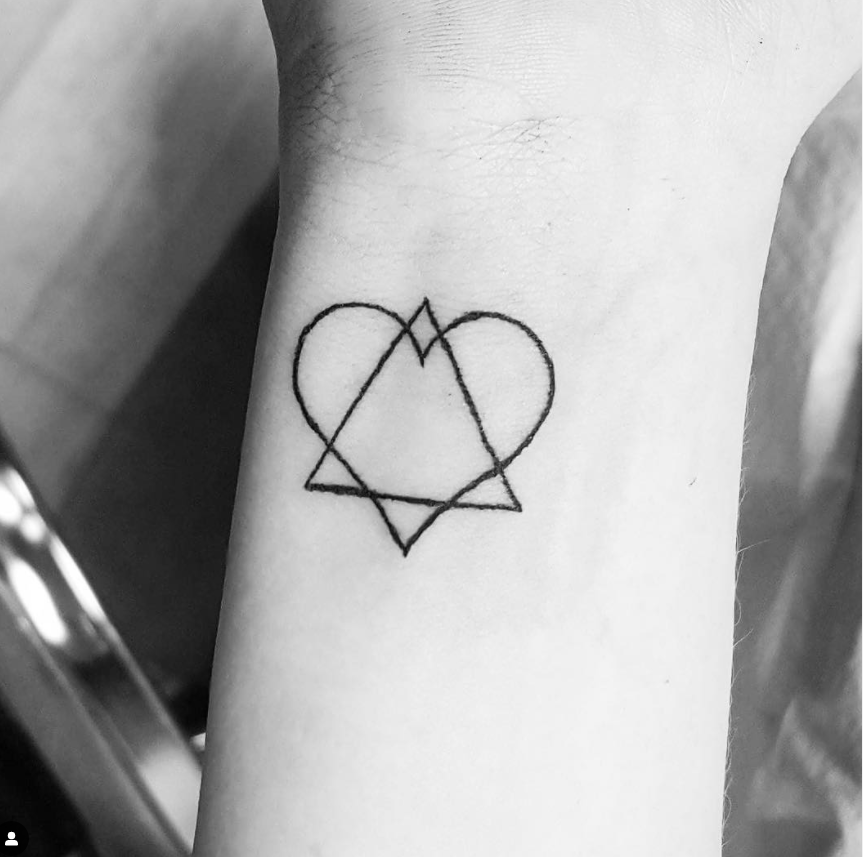 adoption heart tattoo