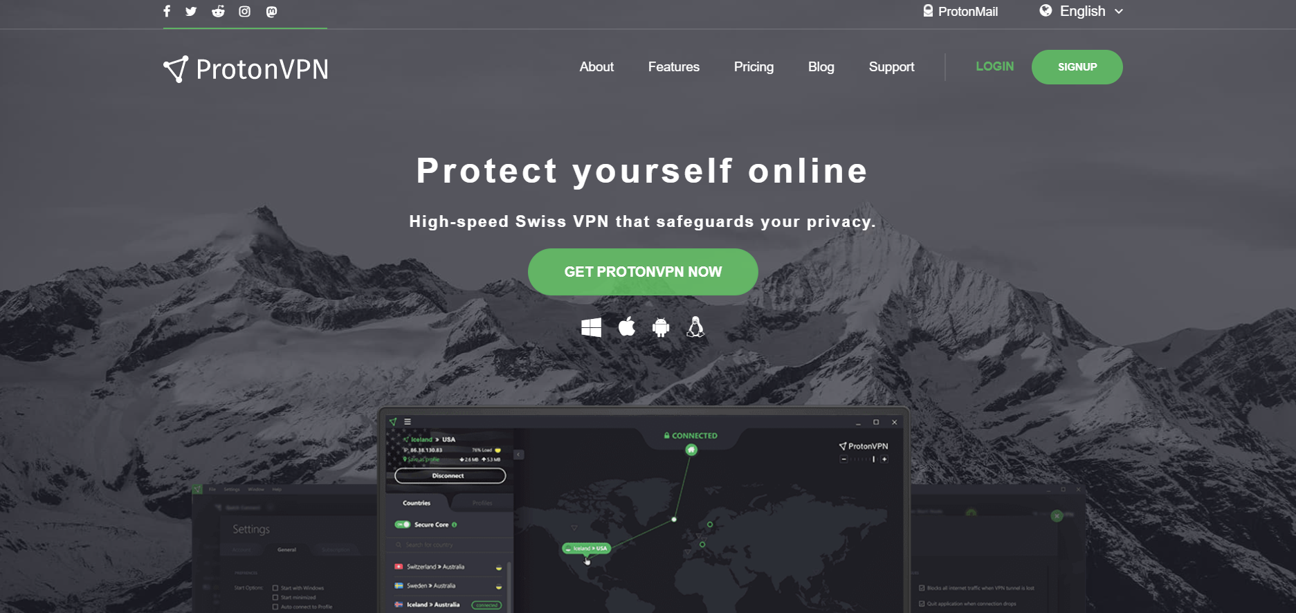 proton vpn - best free vpns for android