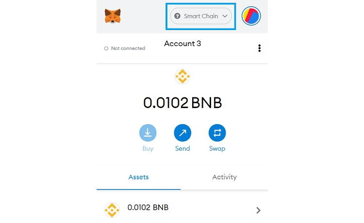 connect Metamask to PancakeSwap