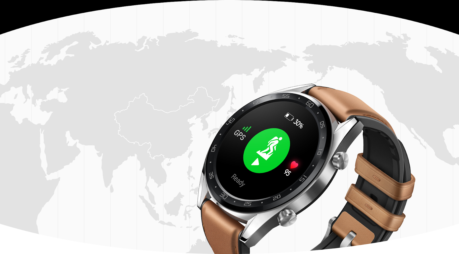Определение геолокации с помощью Huawei Watch GT Black