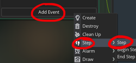 add step event