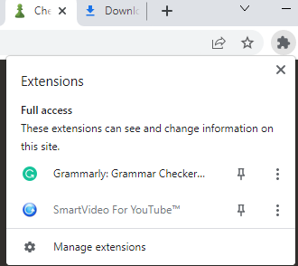 Google Chrome extensions