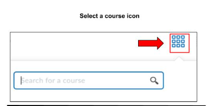 The "Search for a course" box.