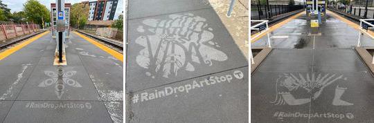 Raindropartstop art