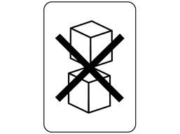 Do not stack packaging symbol label | TR10204 | Label Source