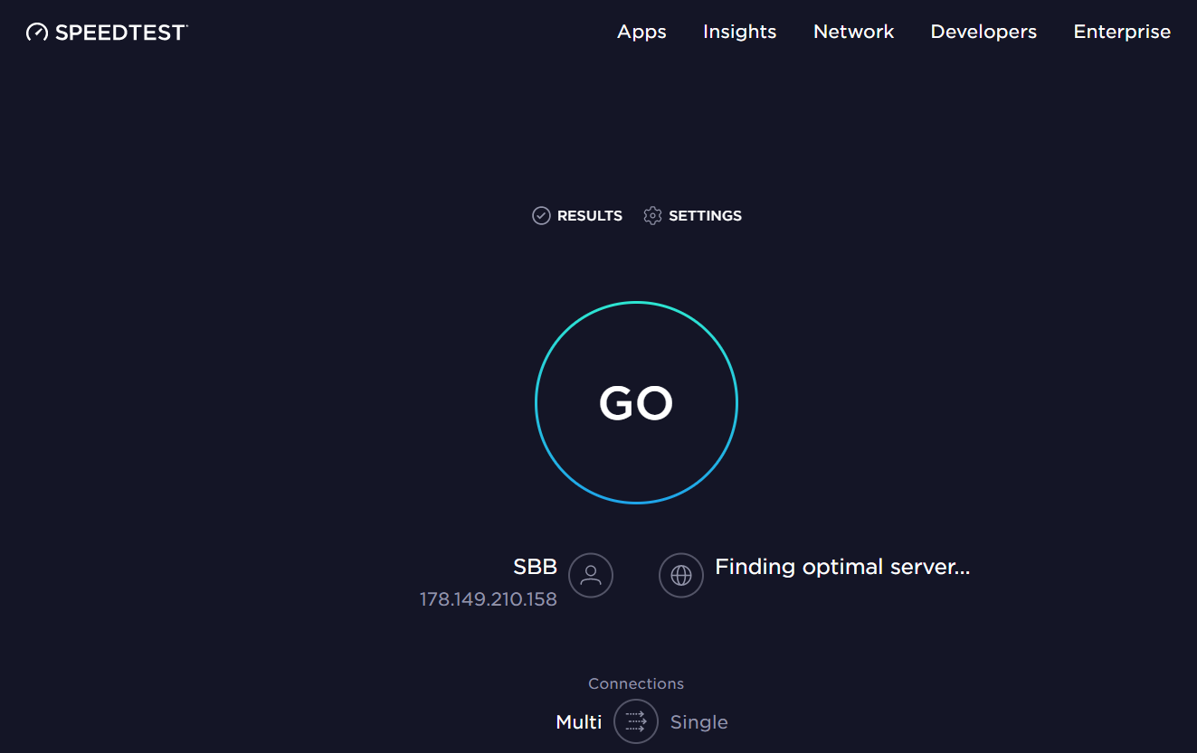 speedtest for website