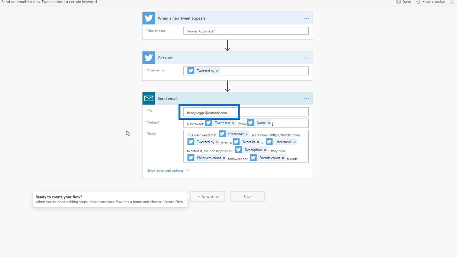 Automated Flow In Microsoft Power Automate