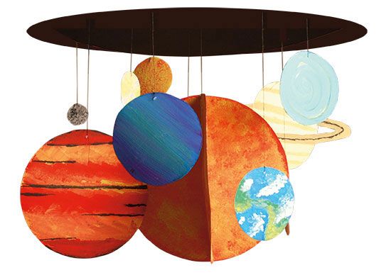 solar system project work for class 3