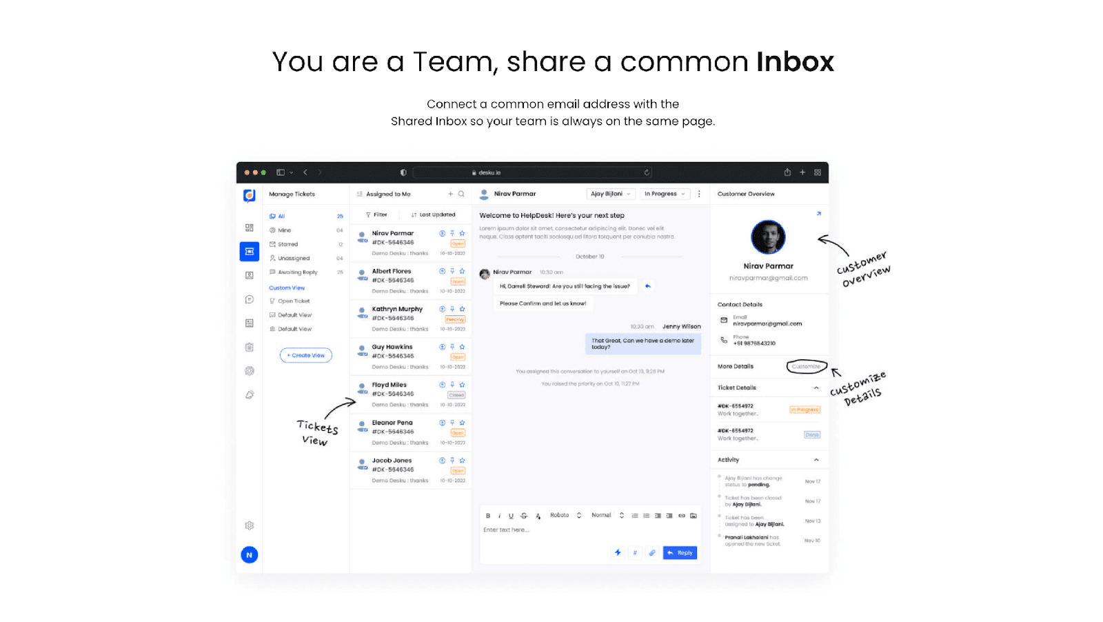 Desku - shared inbox software