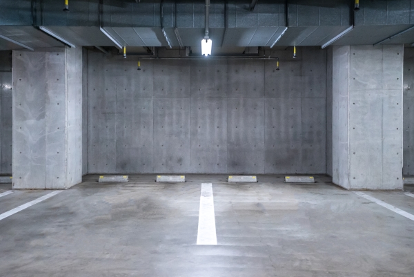 vacant garage floor
