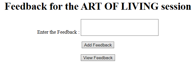 Cognizant Handson - Feedback Details