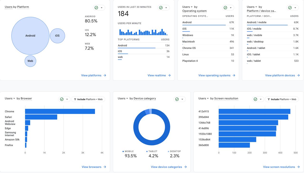 example of technographic segmentation- website optimization