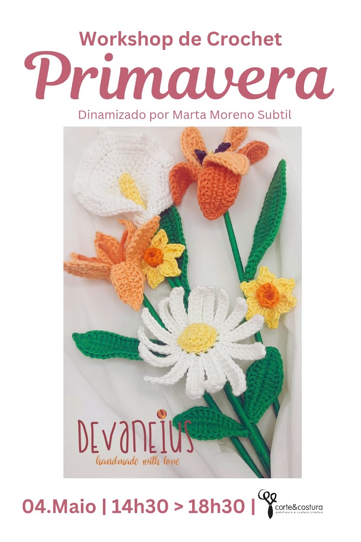 Workshop dinamizado por Marta Moreno (Devaneius).

Requisitos: conhecimentos de crochet