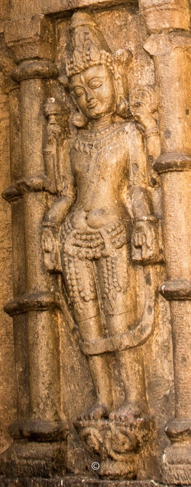 One of the incarnations of Shiva on the Exterior of the temple