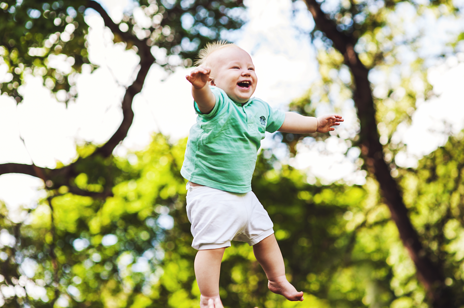 laughing toddler 