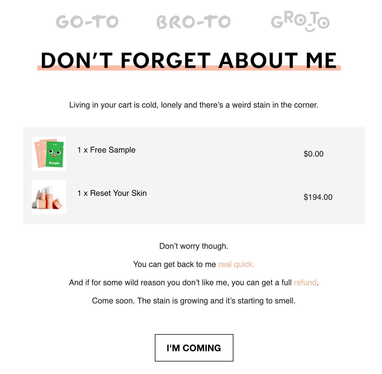 Cart Abandonment Emails