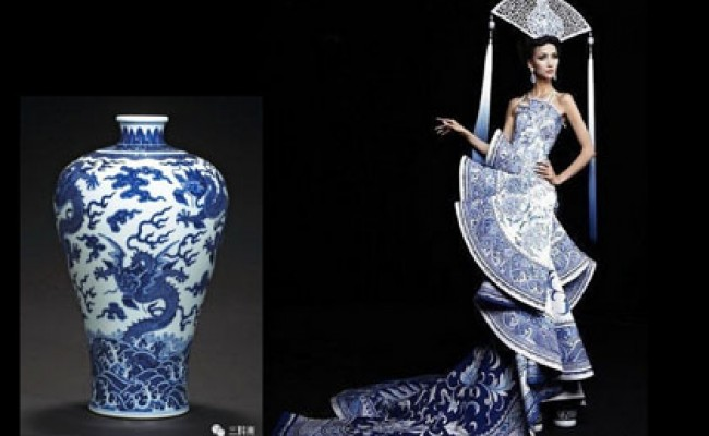 Những mẫu thiết kế thời trang lấy cảm hứng từ bình hoa, đĩa sứ và ấm trà.4