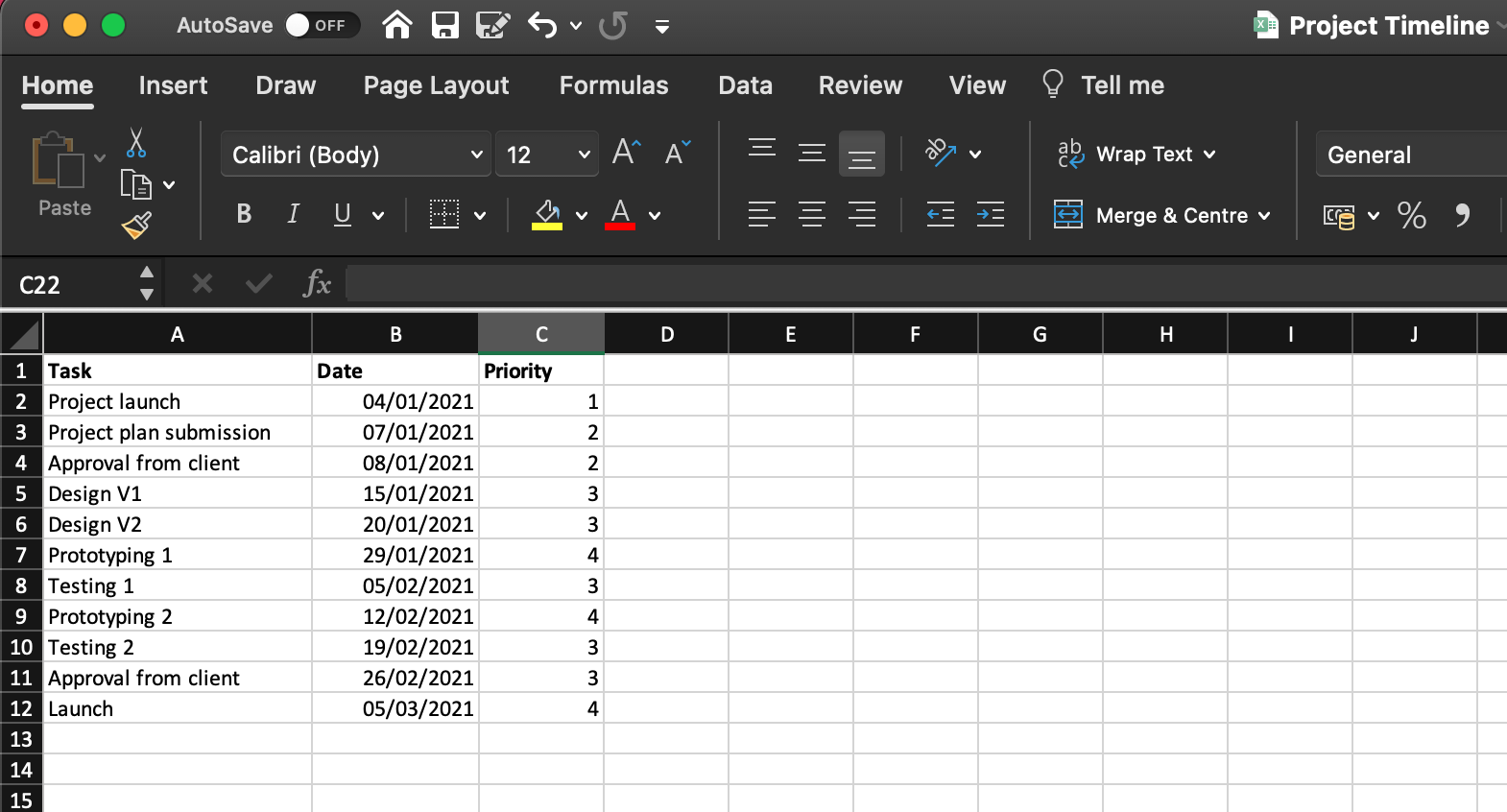 scatter plot in excel