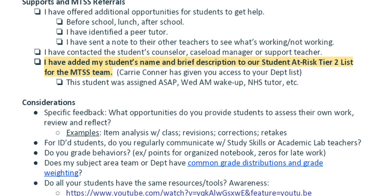 Tier 1 Supports & Interventions Toolbox