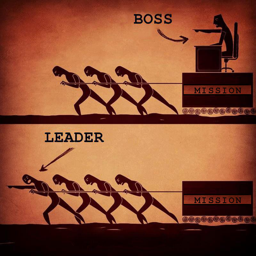 boss vs. leader