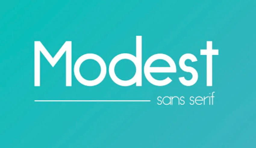 Modest Sans Serif Logo Font
