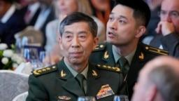 中国国防部长李尚福在新加坡出席香格里拉对话。(2023年6月2日)