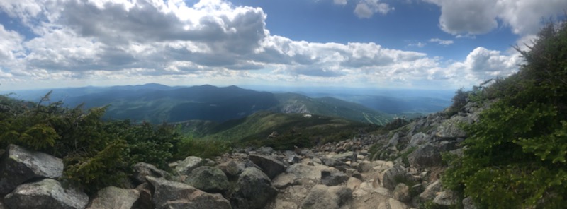 View of White Mountain National Forest from Franconia Notch State Park