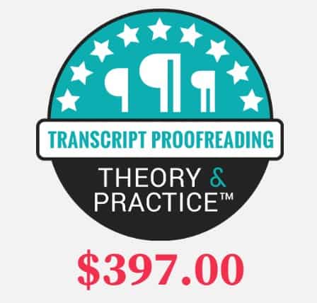 Transcript Proofreading price