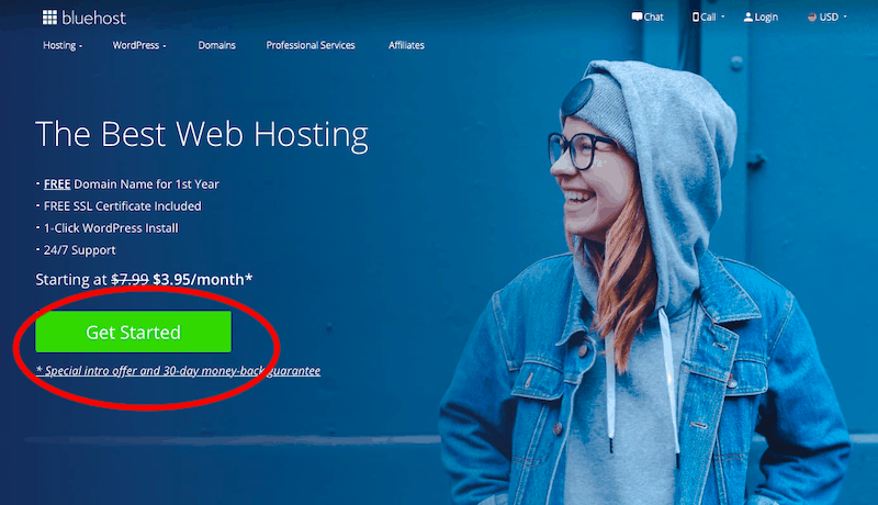 Bluehost'u kullanmaya başlayın