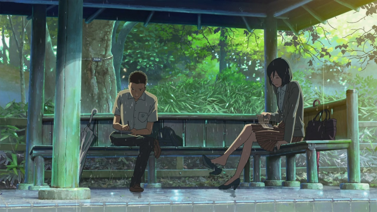 Kotonoha no Niwa (The Garden of Words). (Sumber: Mubi.com)