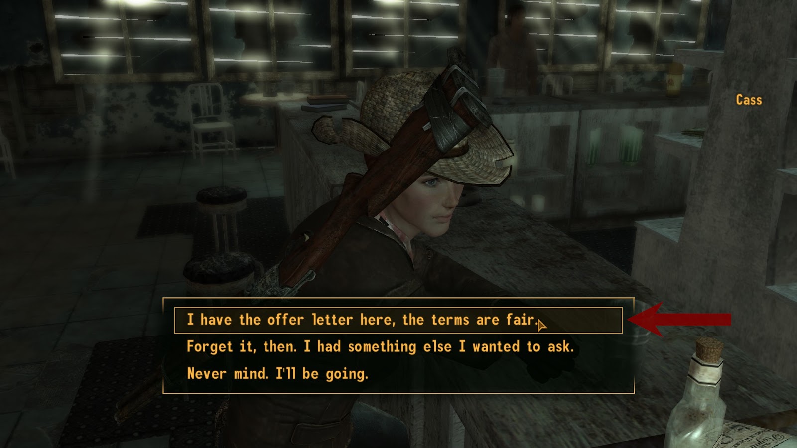 I have the offer letter here, the terms are fair | Fallout: New Vegas