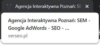 tytuł i meta witryny