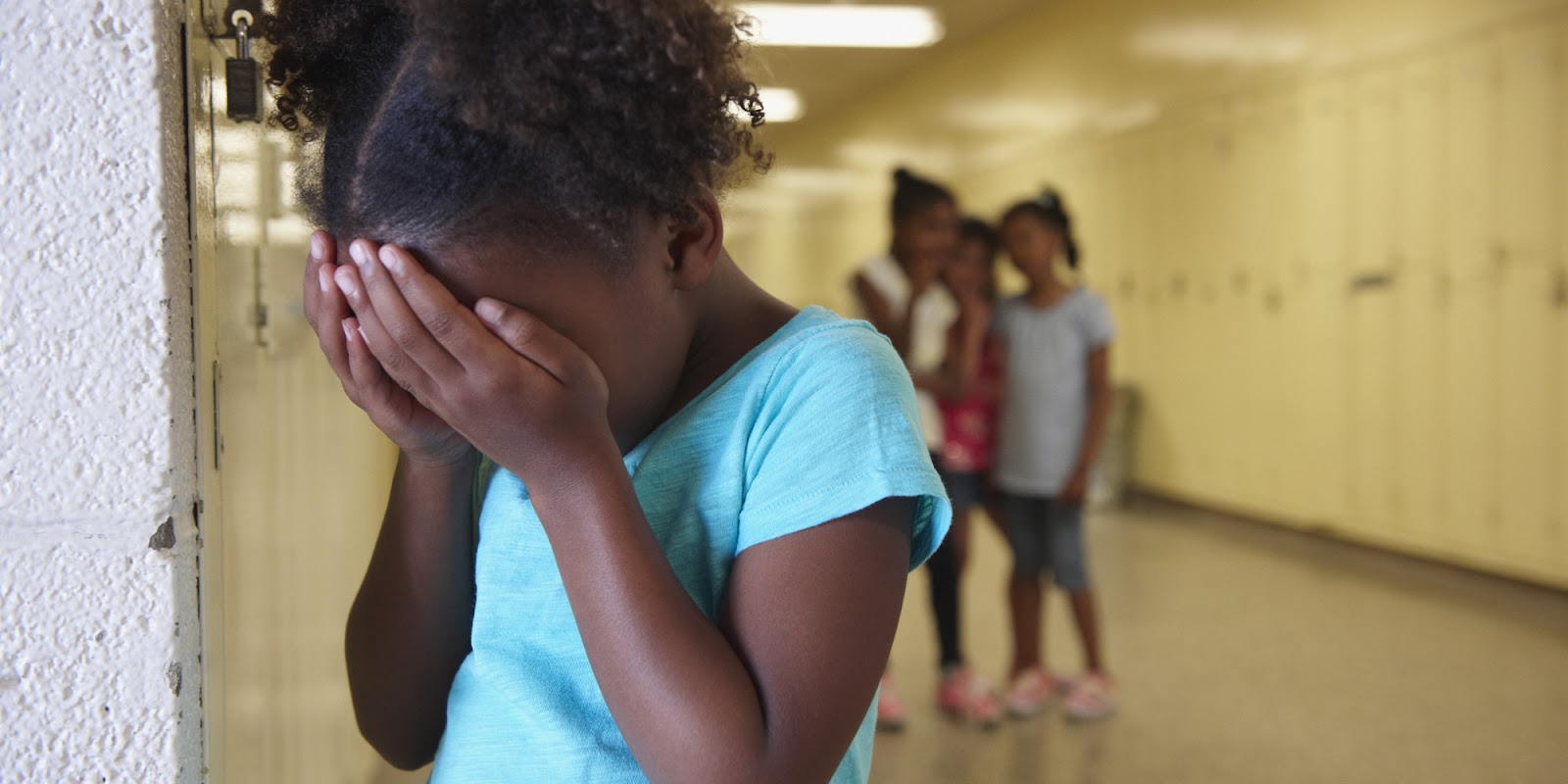 Image result for a real frile African American little girl being bullied