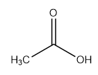 estrutura do ácido acético 