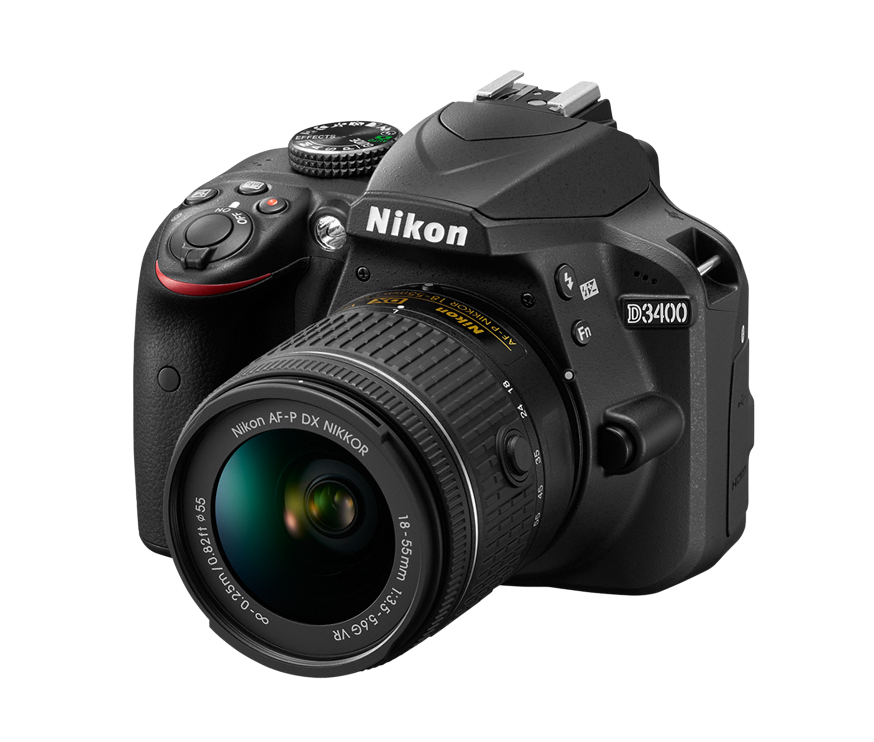 Фотоаппарат NIKON D3400 AF-P 18-55 VR Black (VBA490K001)