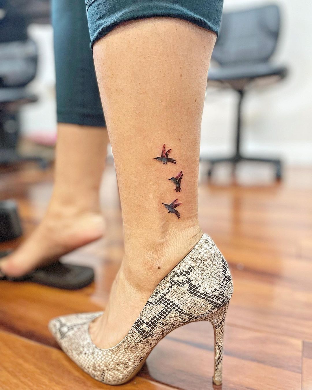 Flock Of Hummingbird Tattoos