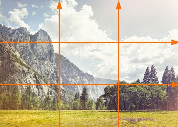 Rule of Thirds Basic Example from Hubspot