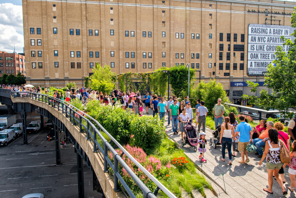 Highline in New York with kids