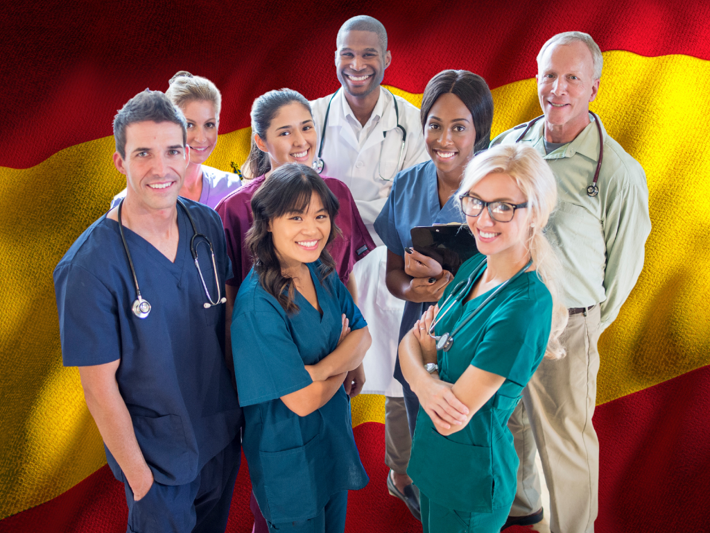 Medical Spanish doctor team