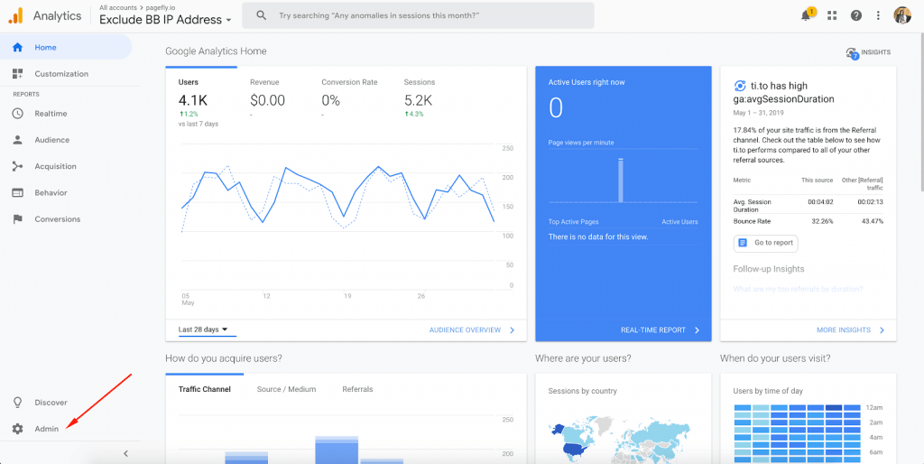 Page d-accueil Google Analytics-Optimisation du taux de conversion