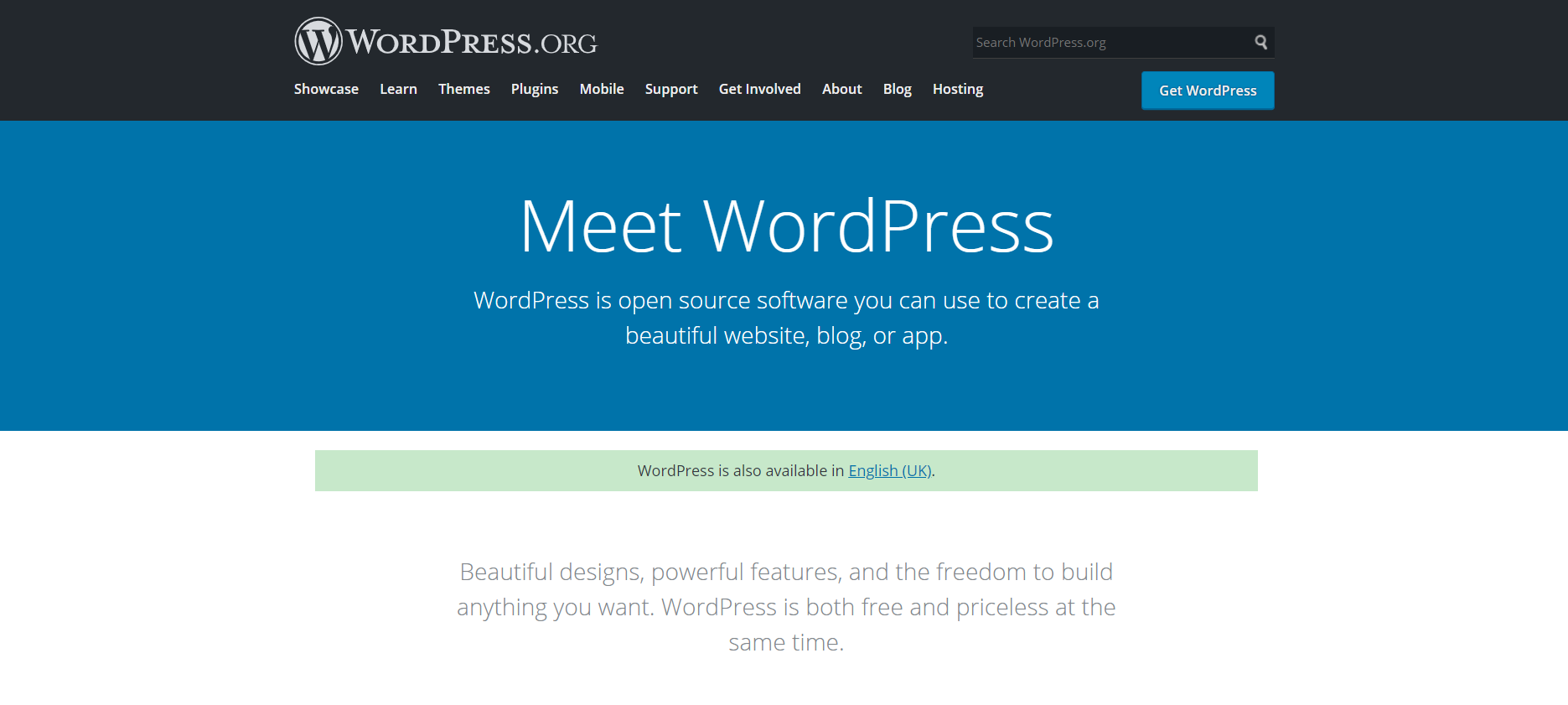 WordPress.org website 