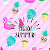 Cartoon Summer Wallpaper for iPhone and Android