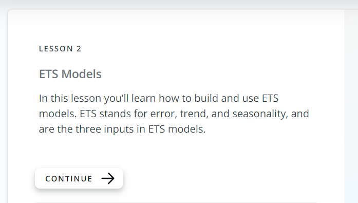 ETS Models