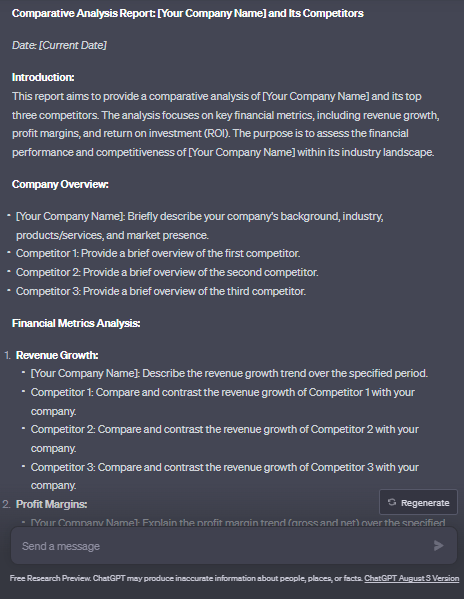 ChatGPT for Finance 