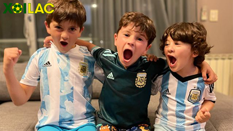 Những đứa con của Messi luôn đi theo bố trên mọi chặng đường