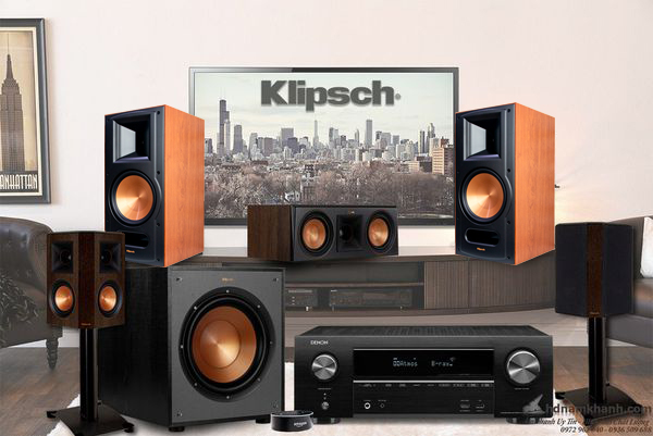 Bộ 5.1 Amply Denon X1600H - Loa 5.1 Klipsch RB-81 ii giá tốt tại HN - 1