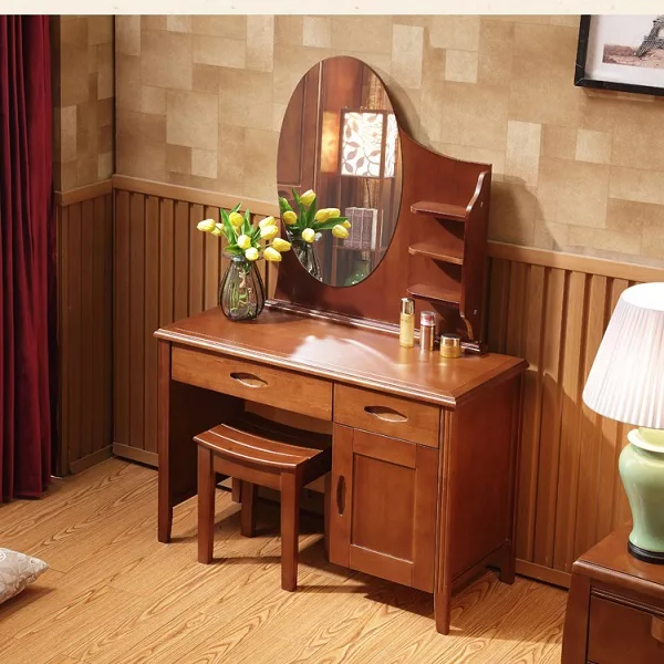 Mẫu bàn trang điểm gỗ sồi